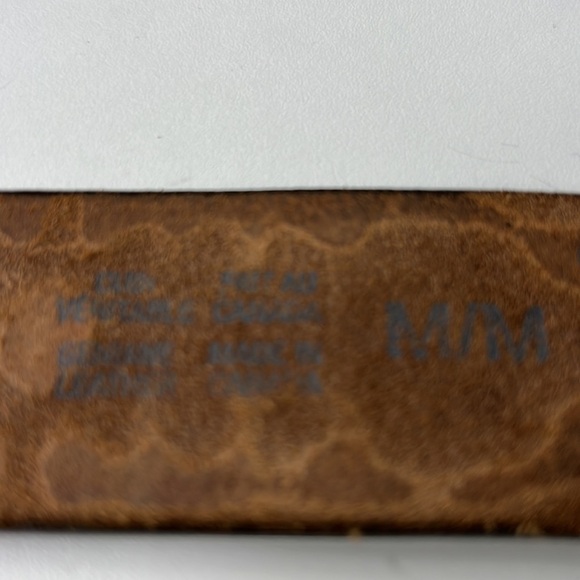 Mossimo tan embossed leather belt - Picture 4 of 8